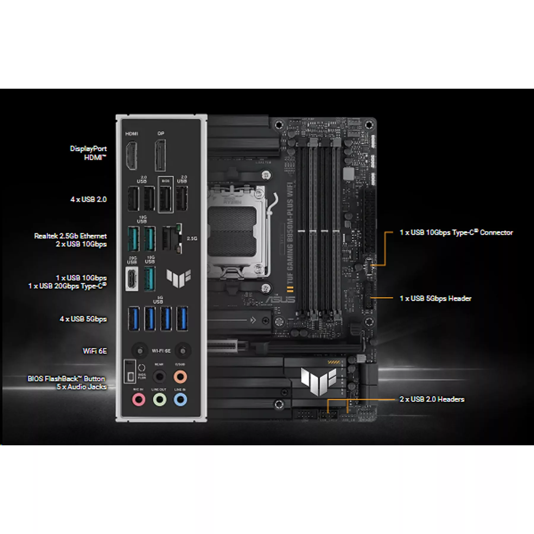 مادربرد ایسوس مدل TUF GAMING B850M-PLUS WIFI