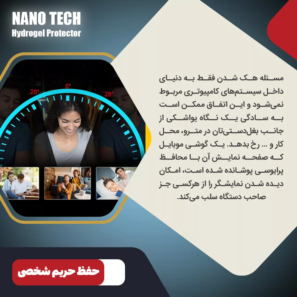 محافظ صفحه نمایش حریم شخصی نانو تک مدل Tough مناسب برای گوشی موبایل گوگل Pixel 7