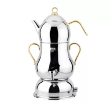 سماور برقی لینس مدل sahmeran Gold گنجایش 4 لیتر