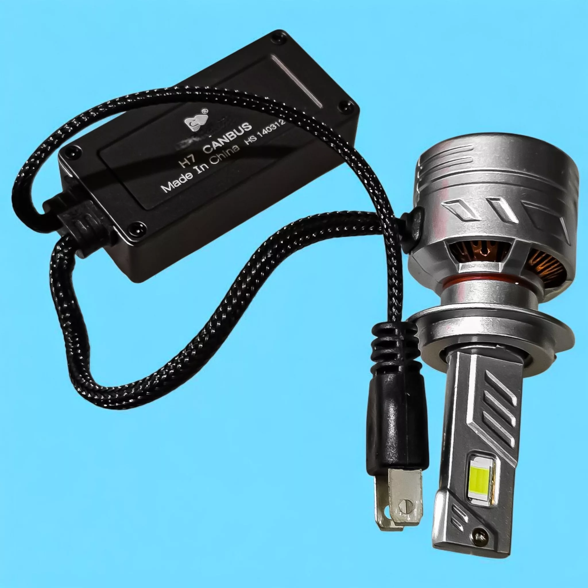 هدلایت نور پایین چراغ جلو تک حالته بست یدک مدل یخی کد CB1300 پایه H7 مناسب برای پراید 132 و 111 بسته 2 عددی