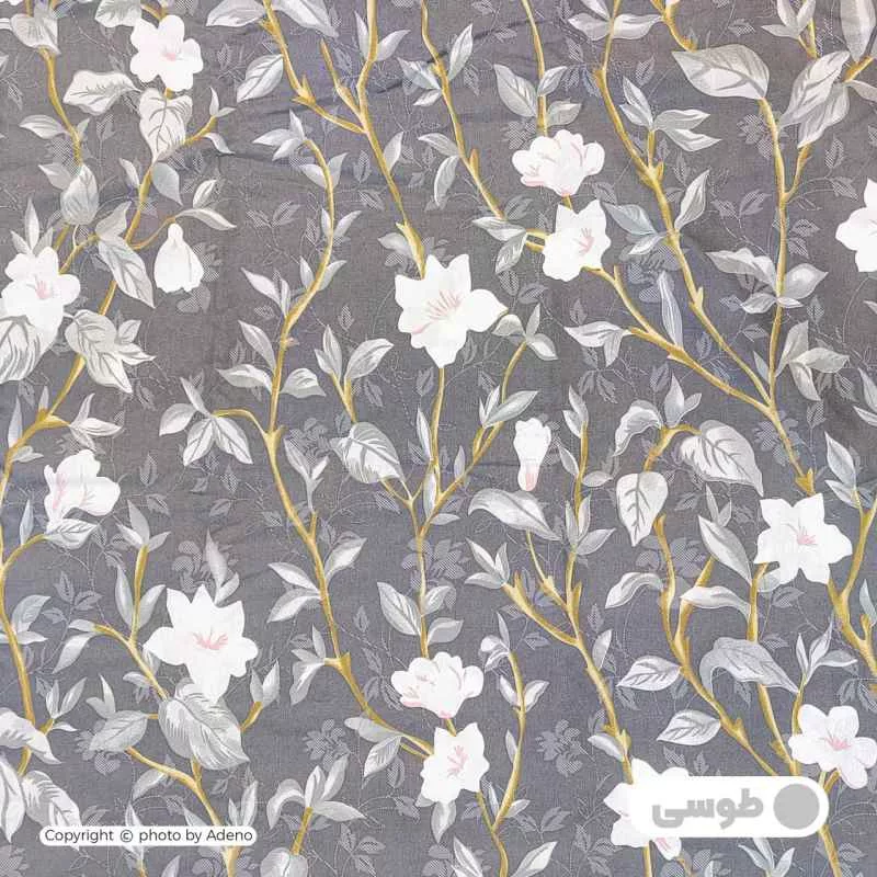 ملحفه نخی آدنو مدل سها کد IR206 یک نفره سایز 140x240 سانتی متر