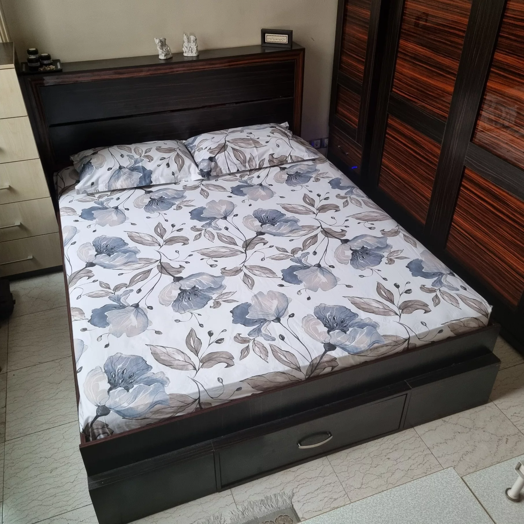 ملحفه مدل کشدار کد LS5036 دونفره سایز 160×200 سانتی متر
