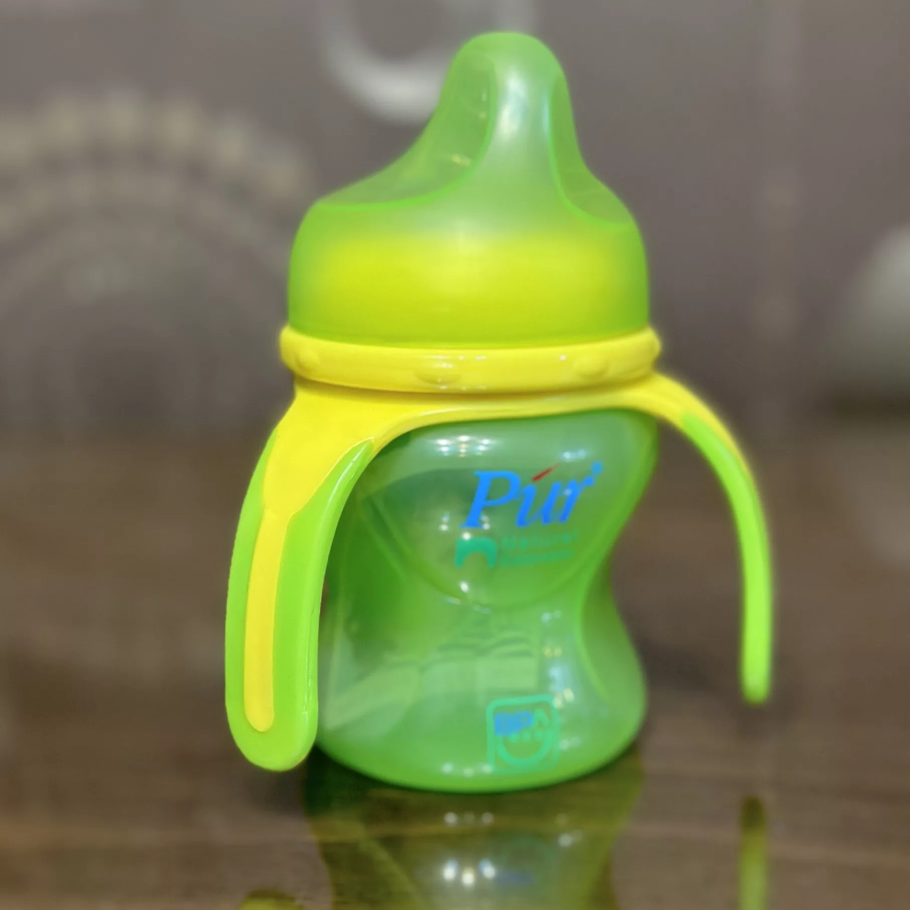 لیوان آبمیوه خوری کودک پیور مدل آسان گیر گنجایش 150 میلی لیتر