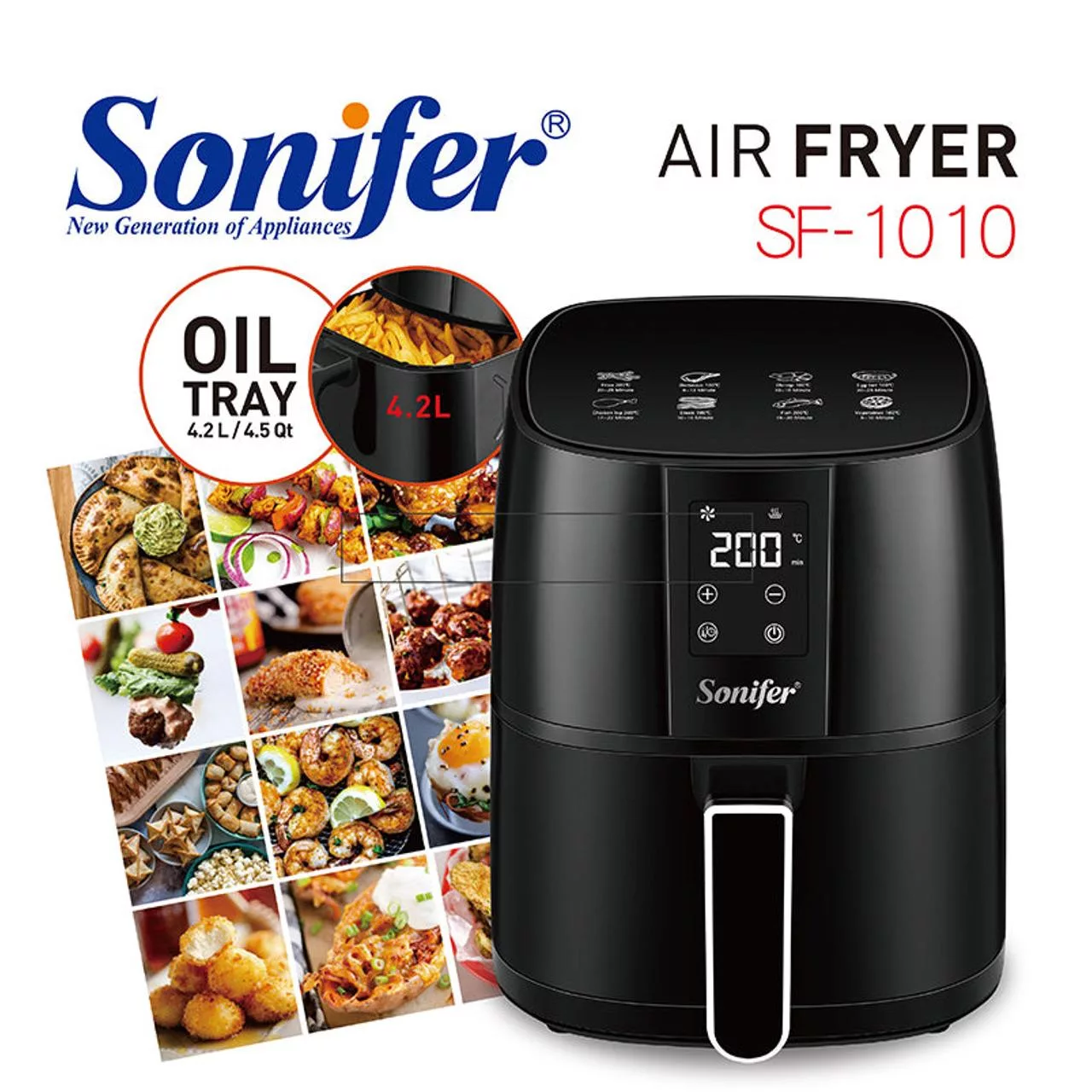 سرخ کن بدون روغن سونیفر مدل SF-1010