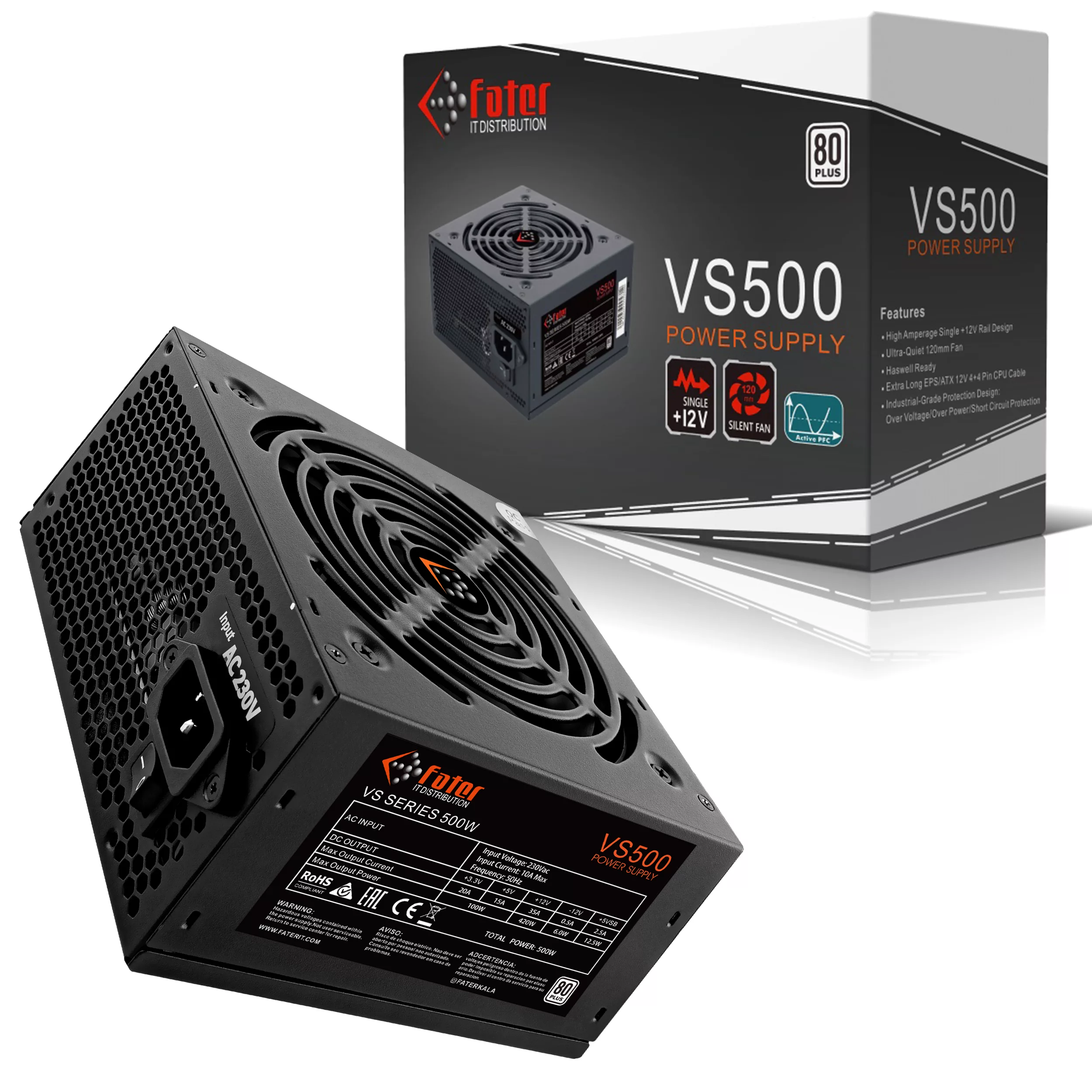 منبع تغذیه کامپیوتر فاطر مدل VS500