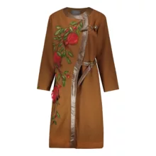 پالتو زنانه گره استایل مدل ناردونه