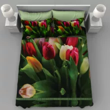 سرویس روتختی 2 نفر 7 تکه مدل باغ گل