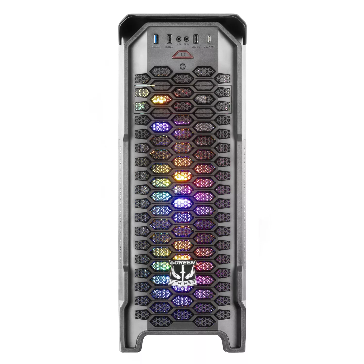کیس کامپیوتر گیمینگ گرین مدل STRIKER FRGB