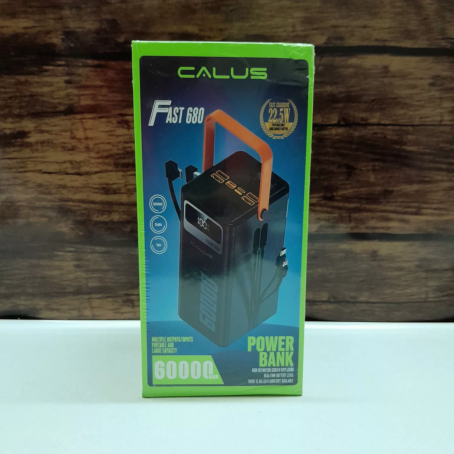 پاوربانک کالیوس مدل FAST680 ظرفیت 60000 میلی آمپر ساعت