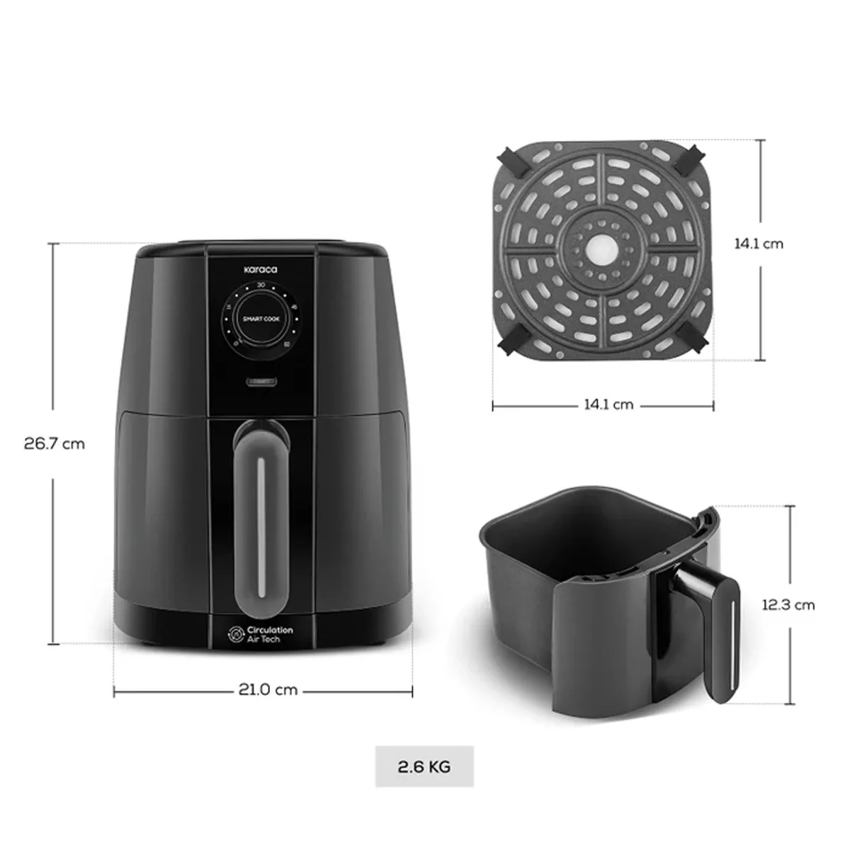 سرخ کن بدون روغن کاراجا مدل smart