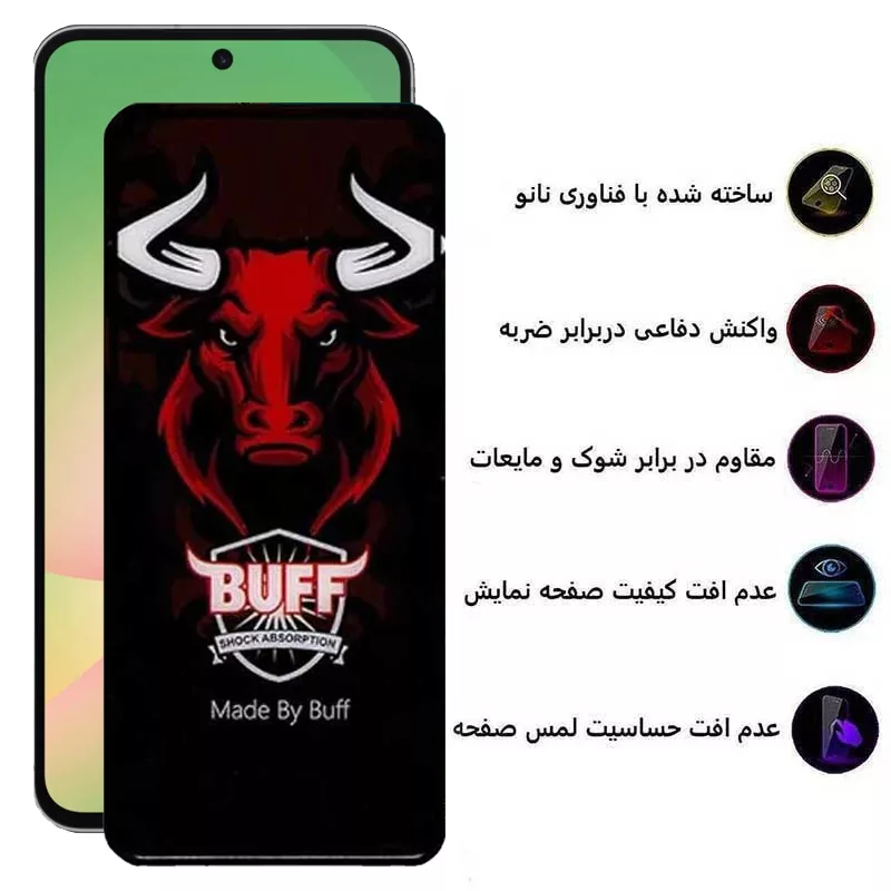 محافظ صفحه نمایش بوف مدل Ceramic Pro مناسب برای گوشی موبایل سامسونگ Galaxy A56/A36/S24 FE