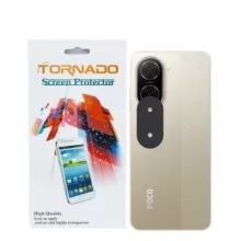 محافظ لنز دوربین پلکسی تورنادو مدل قابدار مناسب برای گوشی موبایل شیائومی Poco C71 بسته 40 عددی