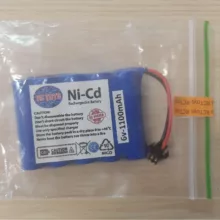 باتری نیکل-کادمیوم قابل شارژ آرسی تویز کد RCT-6v-1100-SM مدل 6 ولتی ظرفیت 1100 میلی آمپر ساعت