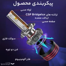 هدلایت کانپکس مدل M8 PRO new (2025) پایه H7 بسته دو عددی