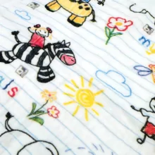 دستمال دست و صورت نوزاد بی بی بی مدل گورخر و زرافه سایز مجموعه 6 عددی