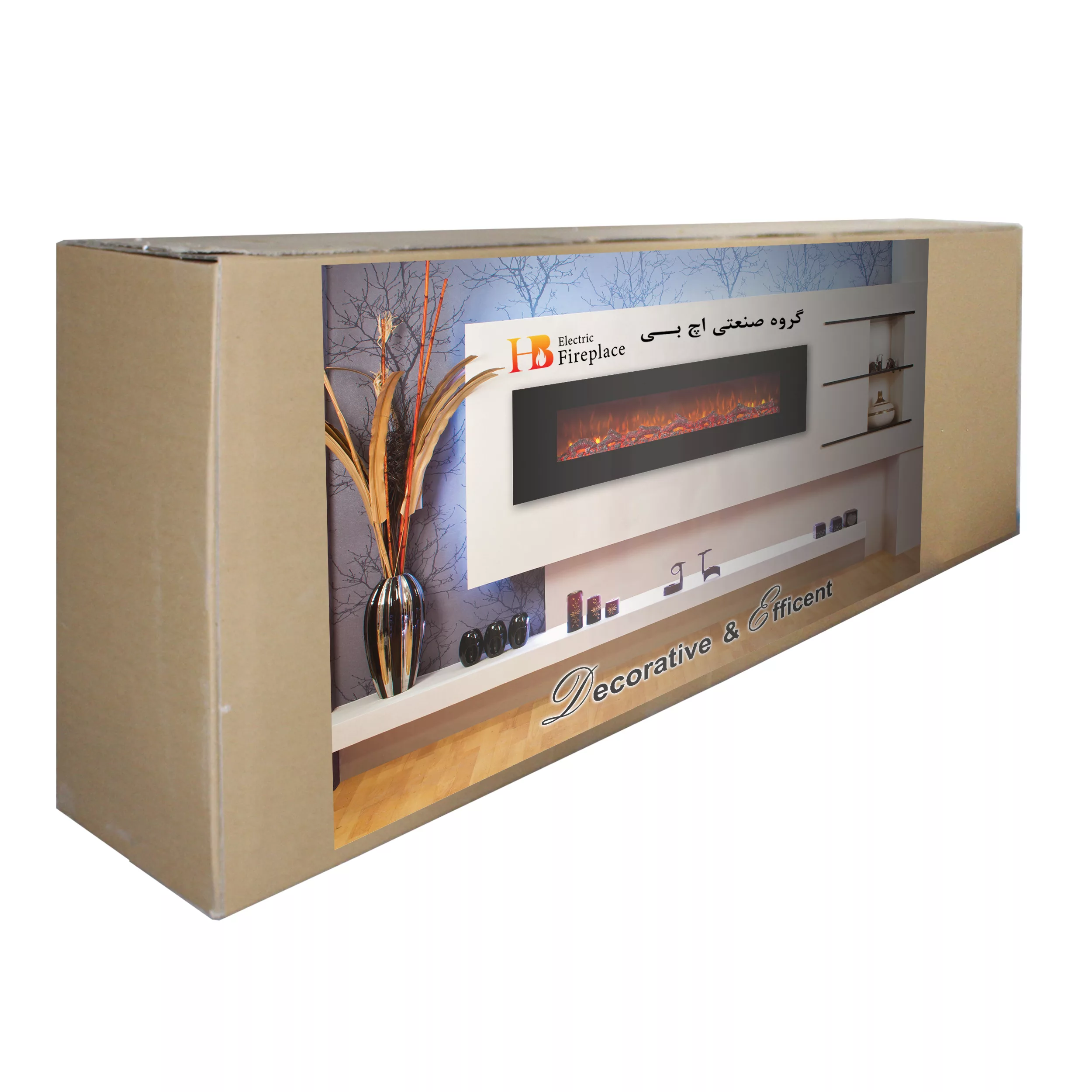 شومینه برقی اچ بی مدل LCD-200