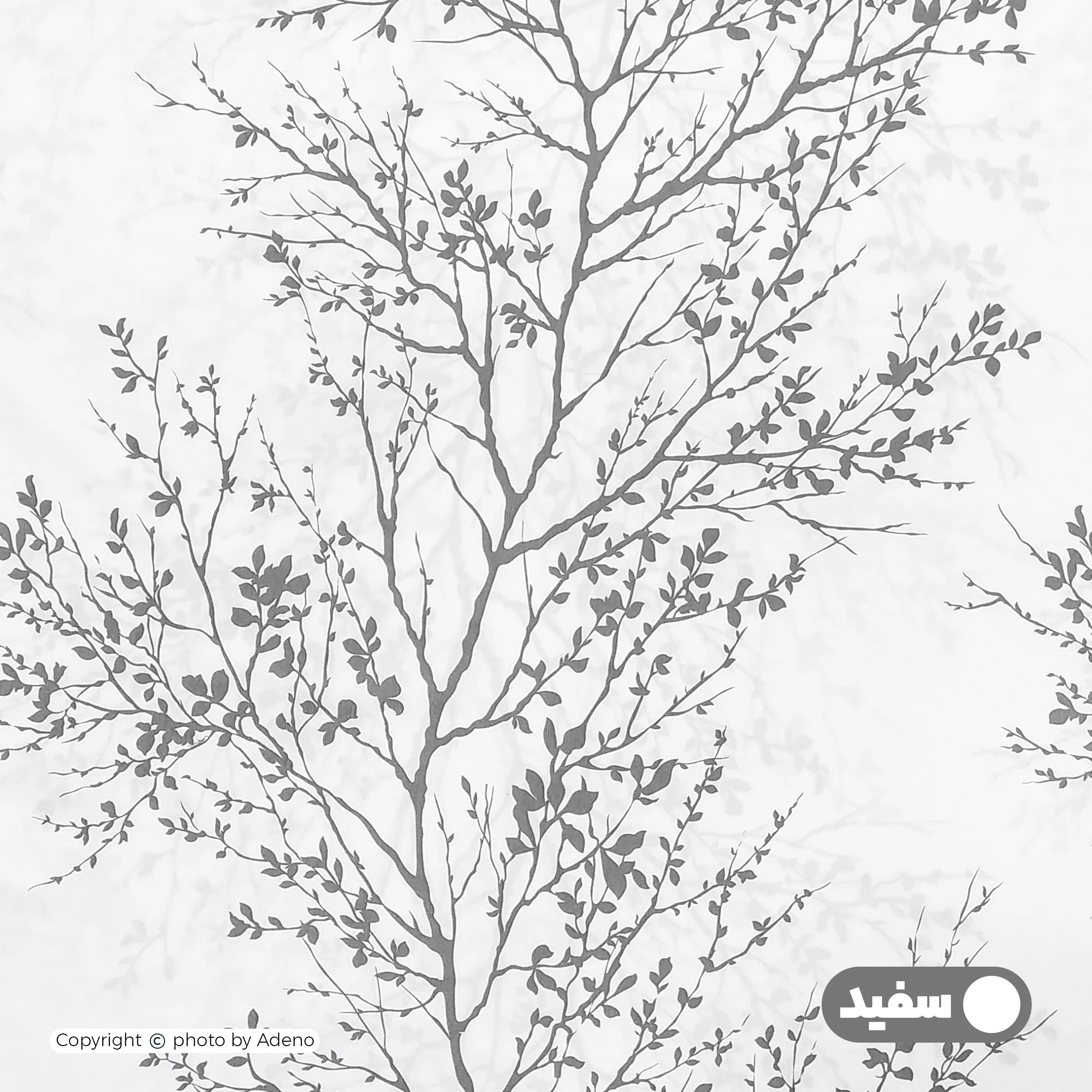 ملحفه آدنو مدل شاخه کد IR132 یک نفره سایز 120x200 سانتی متر