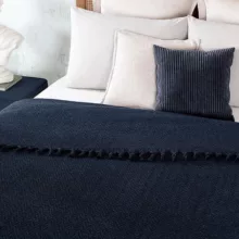 روتختی مادام کوکو مدل Stephane Lacivert Yatak Ortusu یک نفره سایز 220×160 سانتی متر