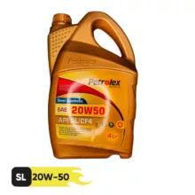 روغن موتور پترولکس مدل 20W50 SL/CF4 حجم 4 لیتر