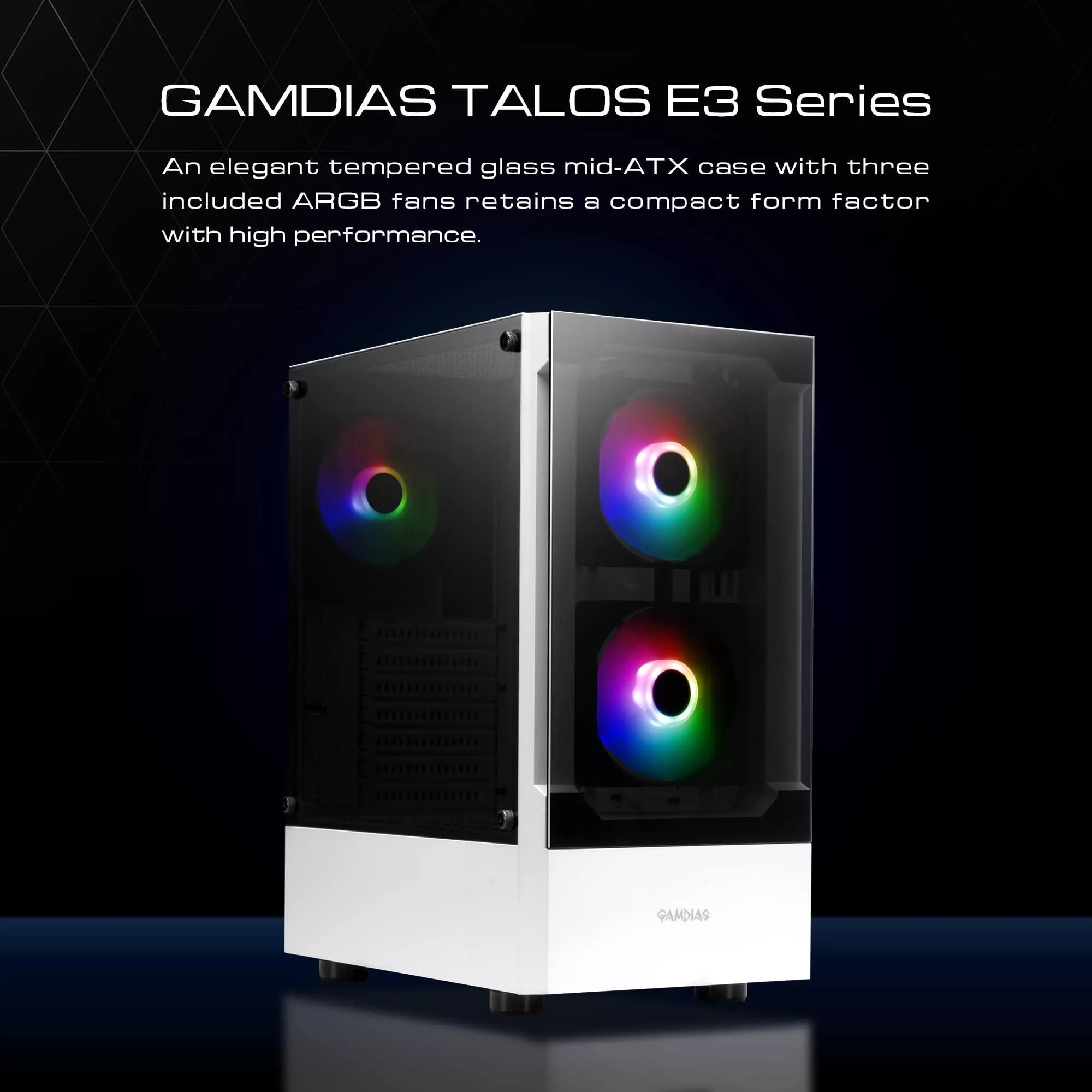 کیس کامپیوتر گیم دیاس مدل TALOS E3 WH