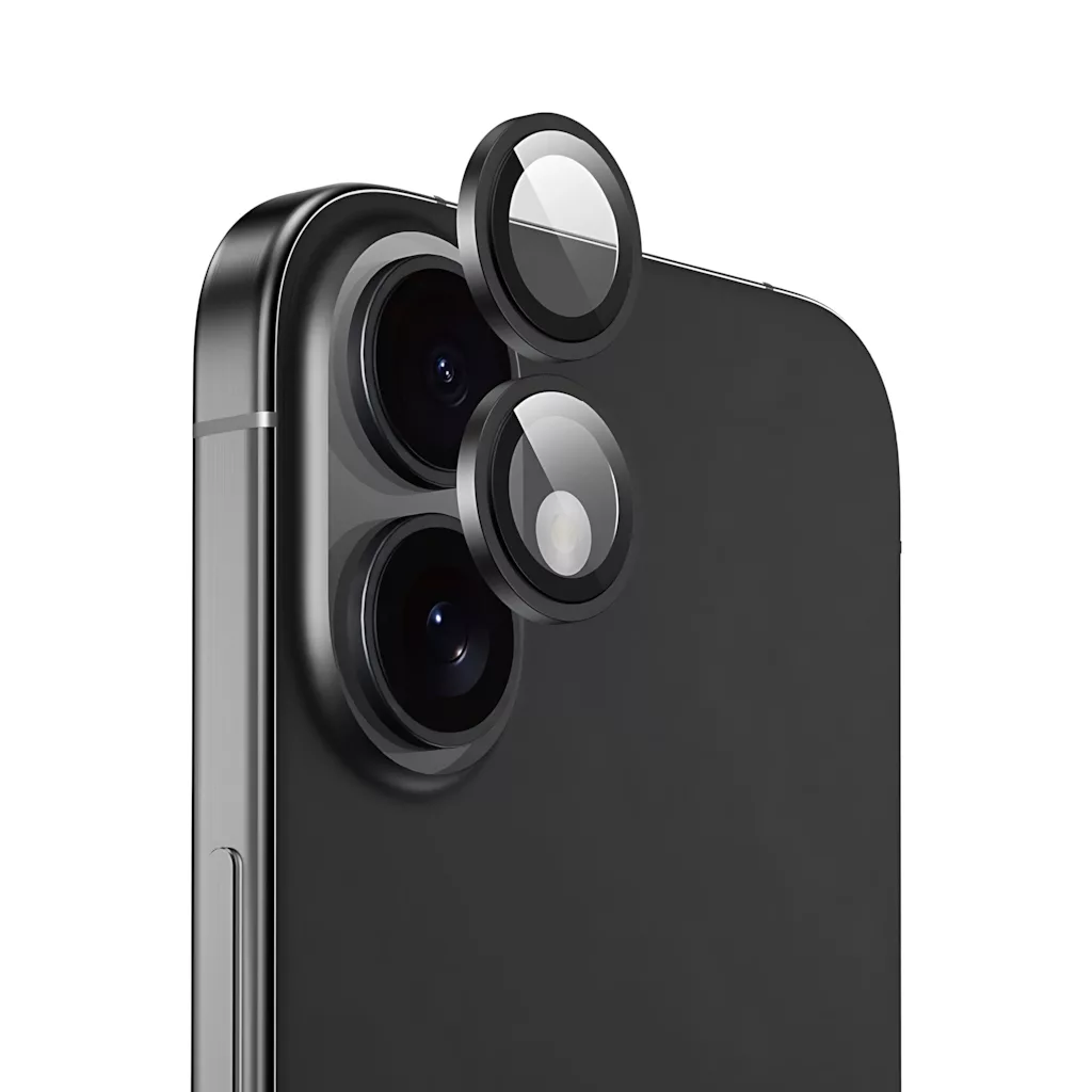 محافظ لنز دوربین شیشه‌ای اسپیگن مدل Optik Pro مناسب برای گوشی موبایل اپل iPhone 16