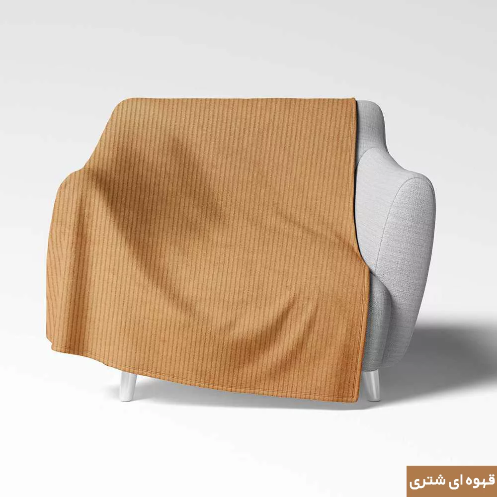 شال مبل شاران هوم مدل مخملی طرح راه راه سایز 300×170 سانتی متر