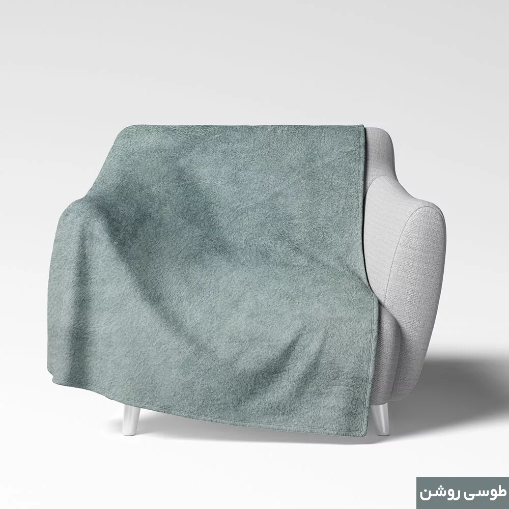 شال مبل شاران هوم مدل مخملی طرح ساده سایز 100×180 سانتی متر