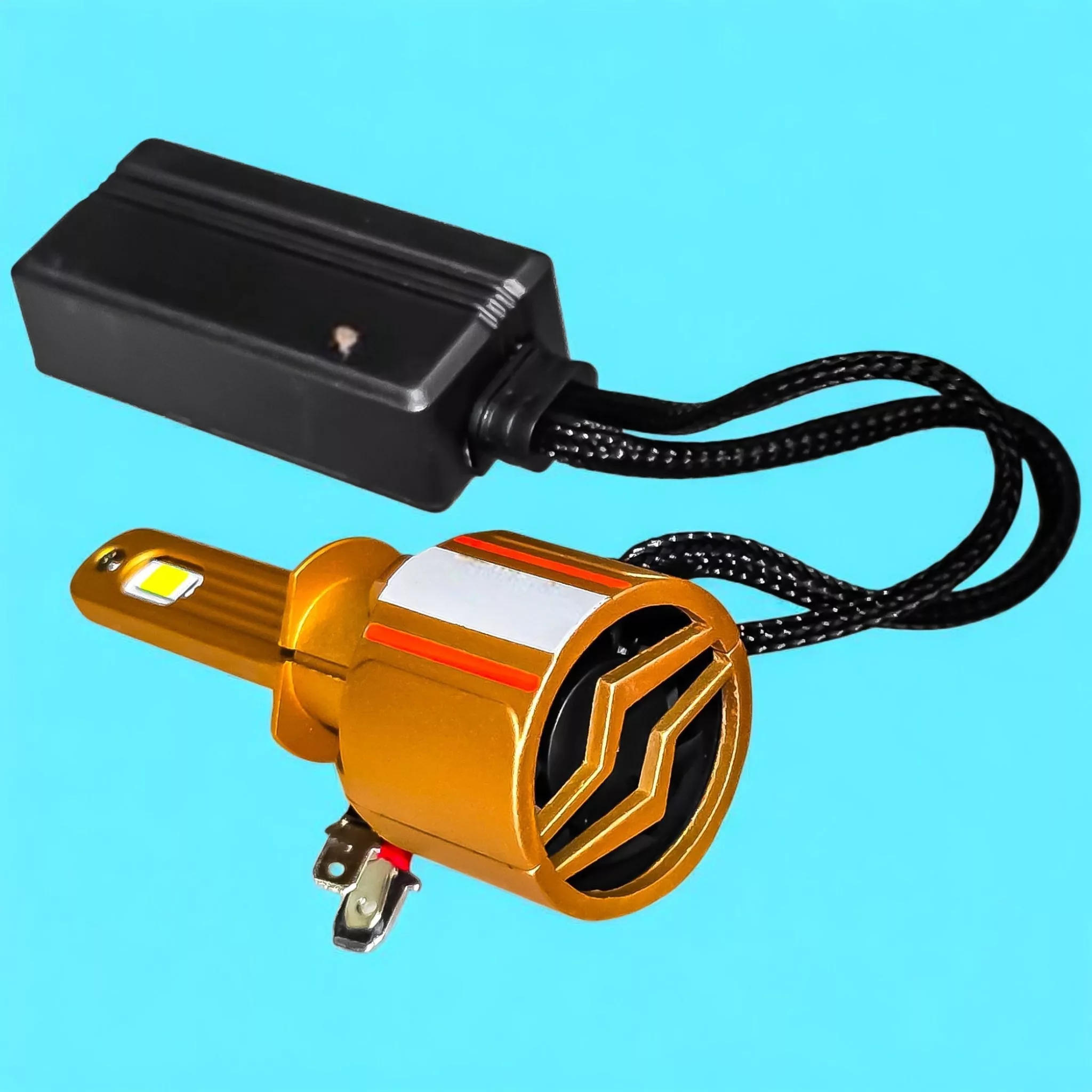 لامپ نور بالا چراغ جلو تک حالته بست یدک مدل یخی کد X19 با پایه H1 مناسب برای پراید 111 و 132 بسته ۲ عددی