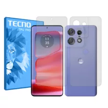 محافظ صفحه نمایش شفاف تکنو مدل Resistant مناسب برای گوشی موبایل موتورولا Edge 50 Pro به همراه محافظ پشت گوشی