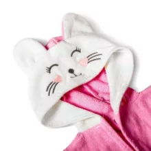 حوله پالتویی کودک کلبک طرح گربه سایز 70