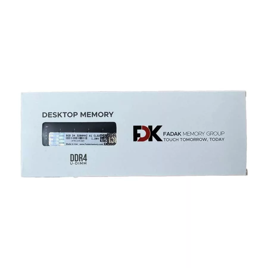 رم دسکتاپ DDR4 تک کاناله 3200 مگاهرتز CL22 فدک مدل A1 ظرفیت 8 گیگابایت