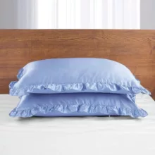 روبالشی مدل ساتن چین دار مجموعه 2 عددی