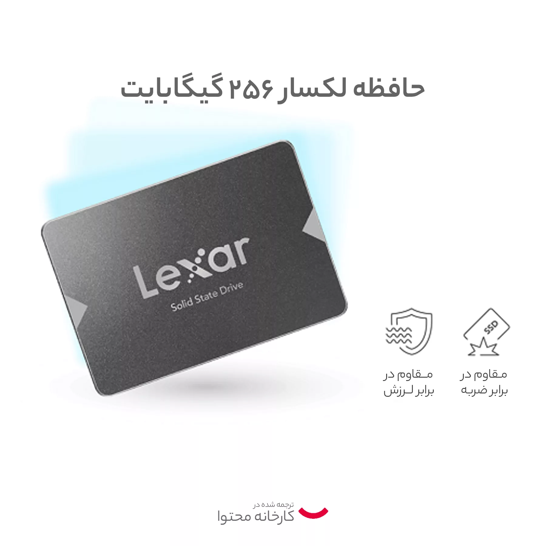 اس اس دی اینترنال لکسار مدل NS100 ظرفیت 256 گیگابایت