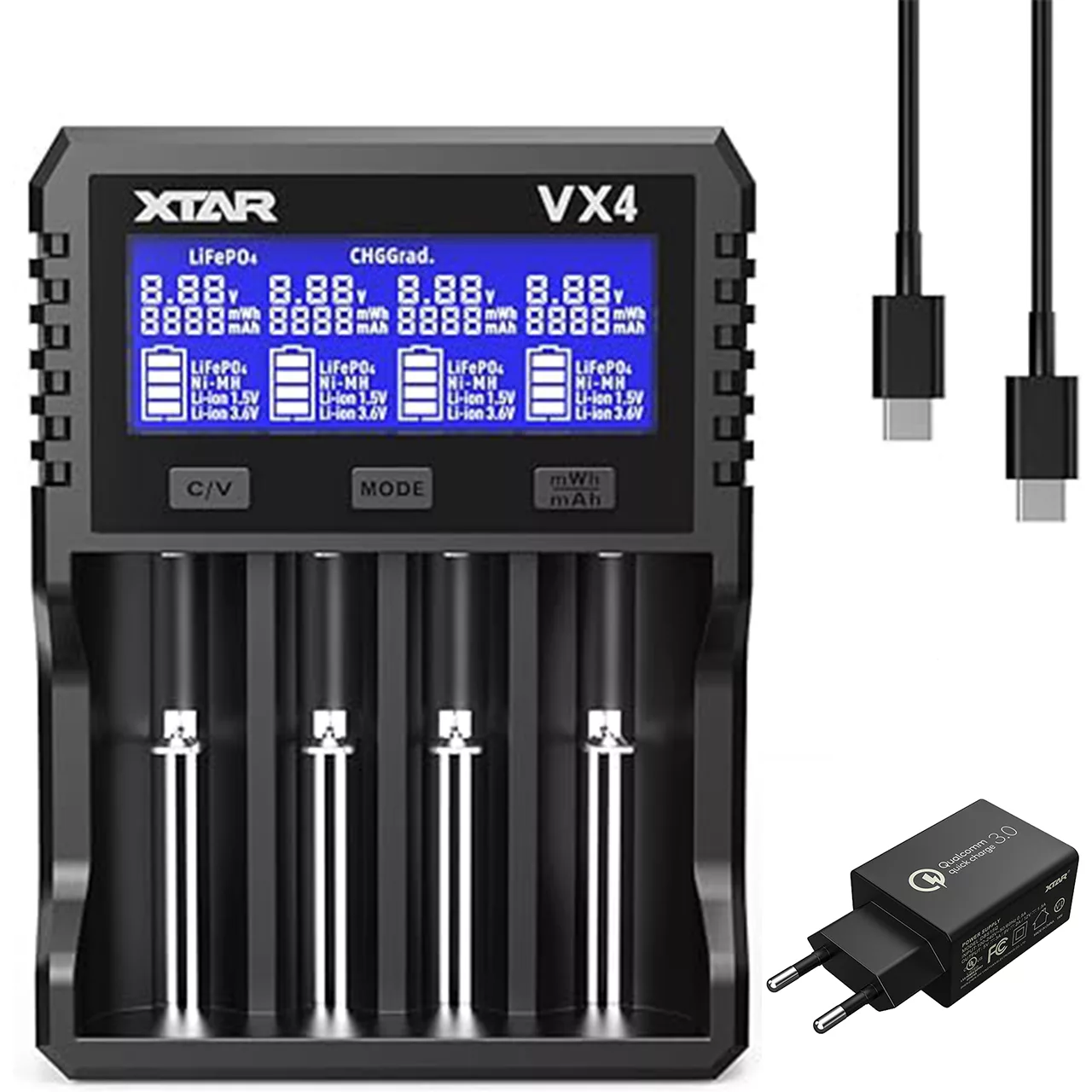 شارژر هوشمند باتری اکستار مدل VX4