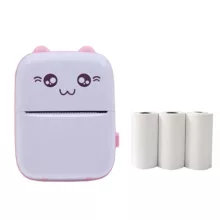 پرینتر لیبل زن ناب سل مدل  پرتابل کد PIN02 به همراه سه عدد رول کاغذی