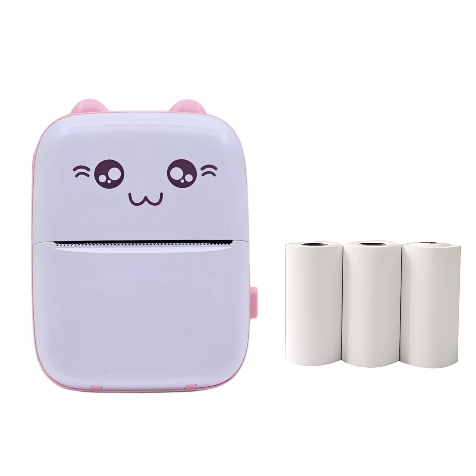 پرینتر لیبل زن ناب سل مدل  پرتابل کد PIN02 به همراه سه عدد رول کاغذی