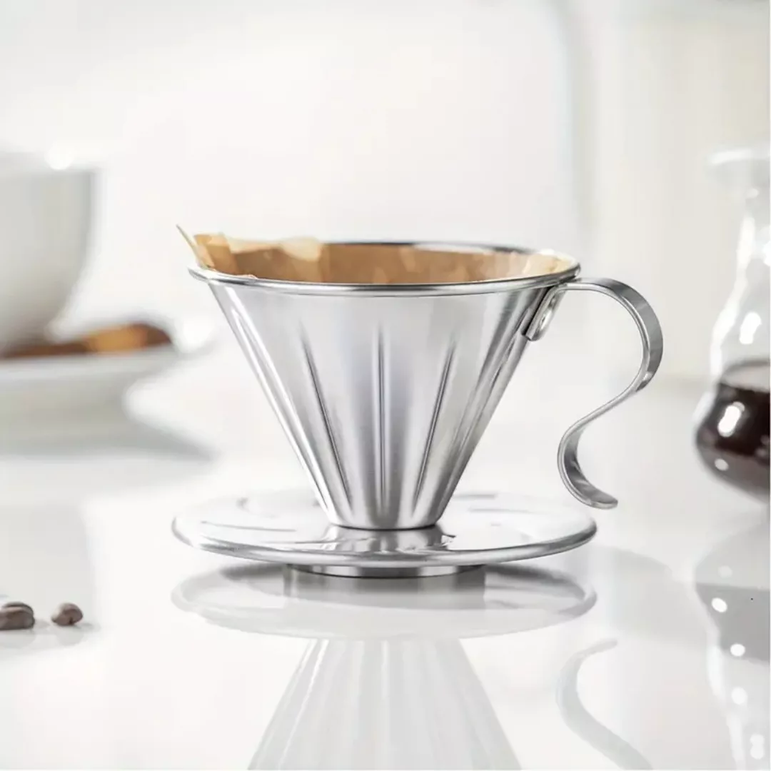 دریپر قهوه مدل V60 steel کد portable