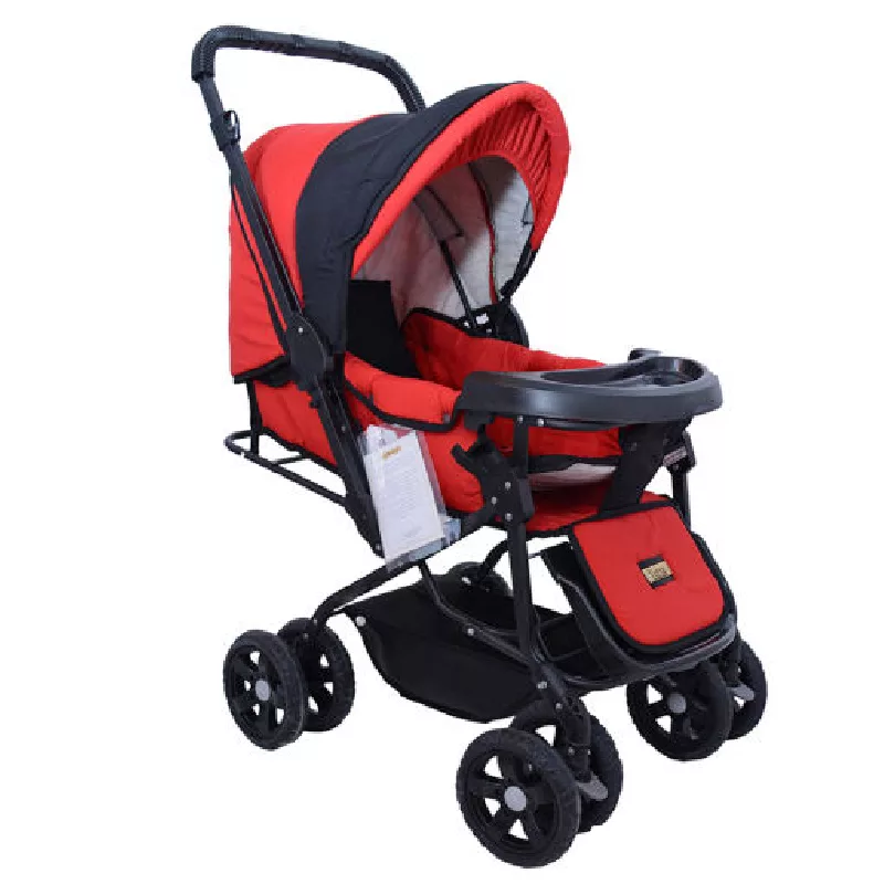 ست کالسکه و کریر مدل درختی کد 1091 به همراه روروئک و ساک لوازم کودک