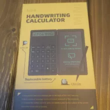 ماشین حساب مدل mini handwriting calculator طرح  پد یادداشت دار