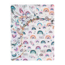 ملحفه نوجوان آدنو مدل رنگین کمان کد FI29 سایز 80×180 سانتی متر