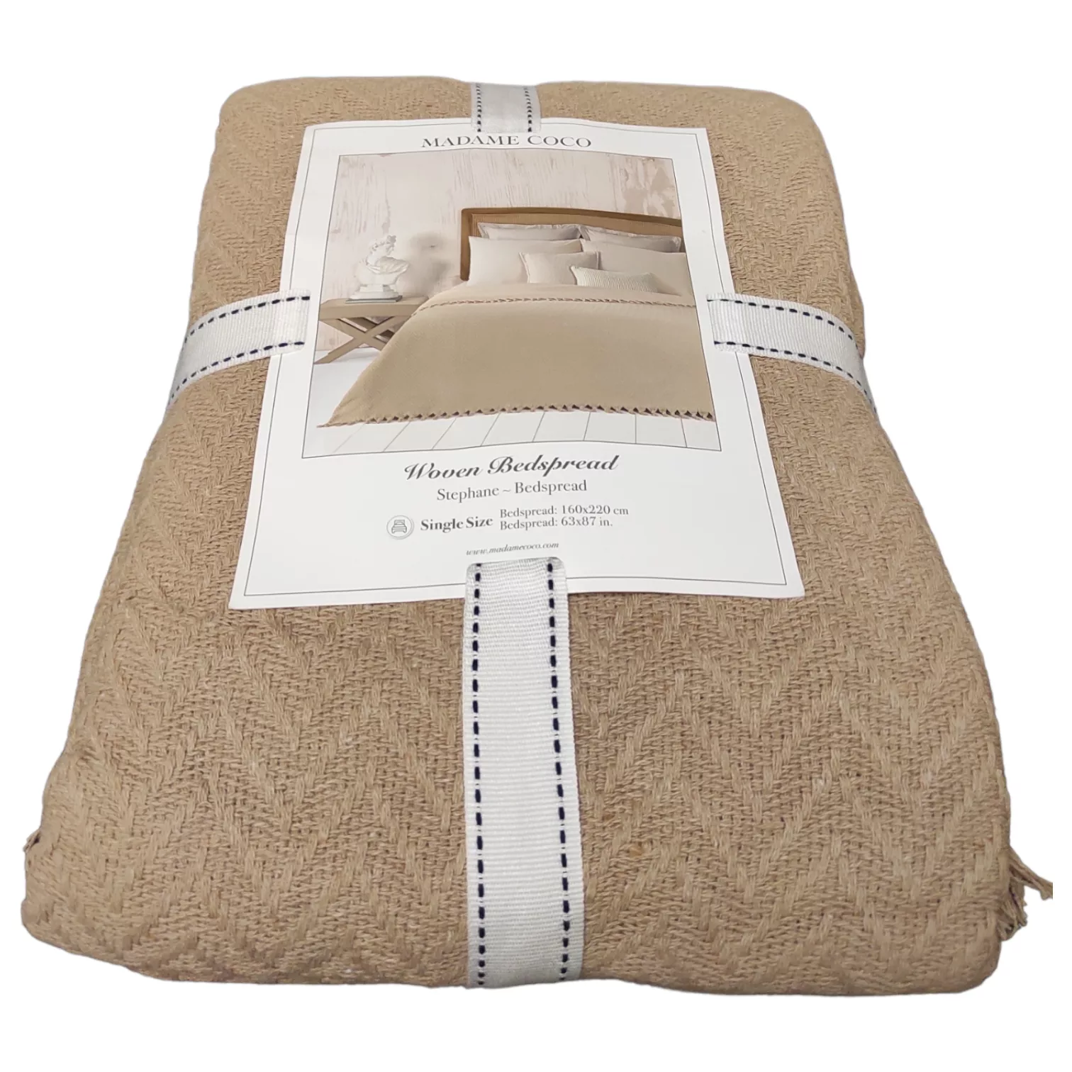 روتختی مادام کوکو مدل Stephane Bej Yatak Ortusu دو نفره سایز 240×220 سانتی متر