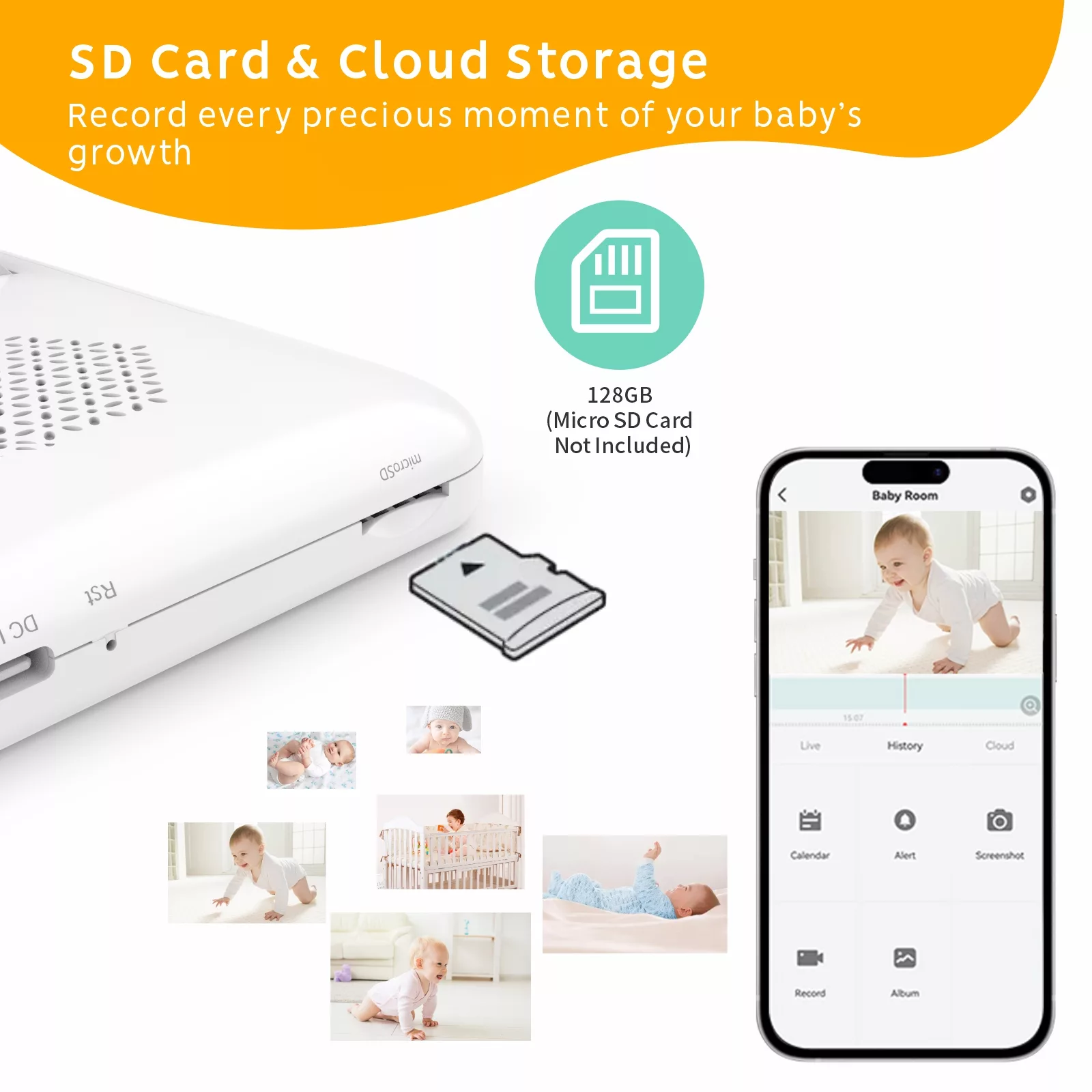 دوربین کنترل کودک طرح دو دوربین مدل B6-T2