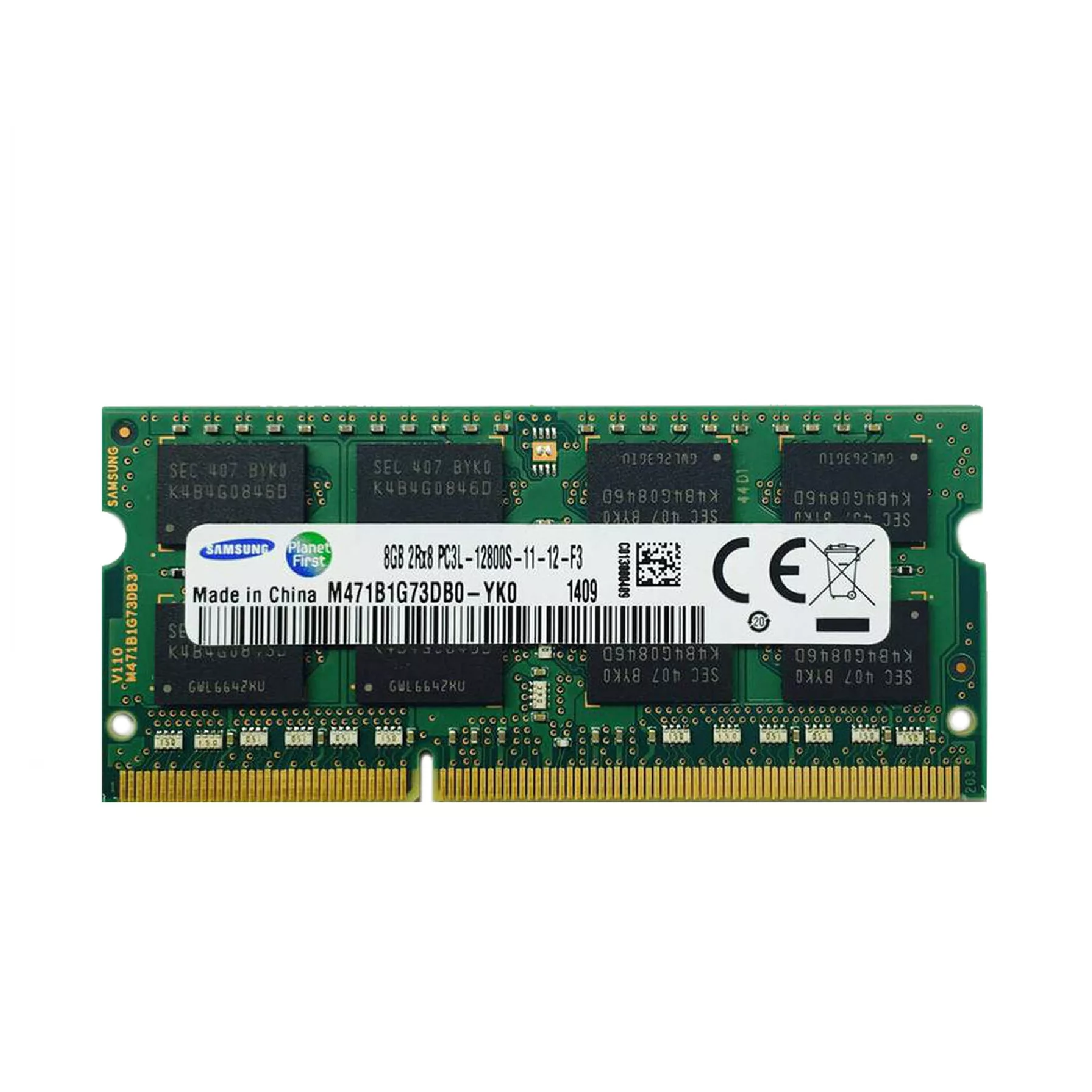 رم لپ تاپ DDR3L دو کاناله 1600 مگاهرتز CL11 سامسونگ مدل 12800ُS ظرفیت 8 گیگابایت