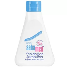 شامپو سر موهای حساس کودک سبامد مدل yenidogan حجم 250 میلی لیتر