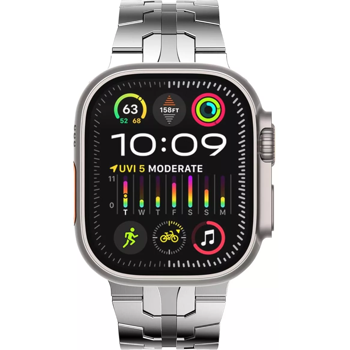 بند گوف مدل Link Metalix مناسب برای اپل واچ سری 1/2/3/4/5/6/7/8/9/SE/ULTRA/ULTRA 2 سایز 42/44/45/49 میلی متری