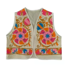 جلیقه زنانه مدل سوزندوزی کد  ۴۵