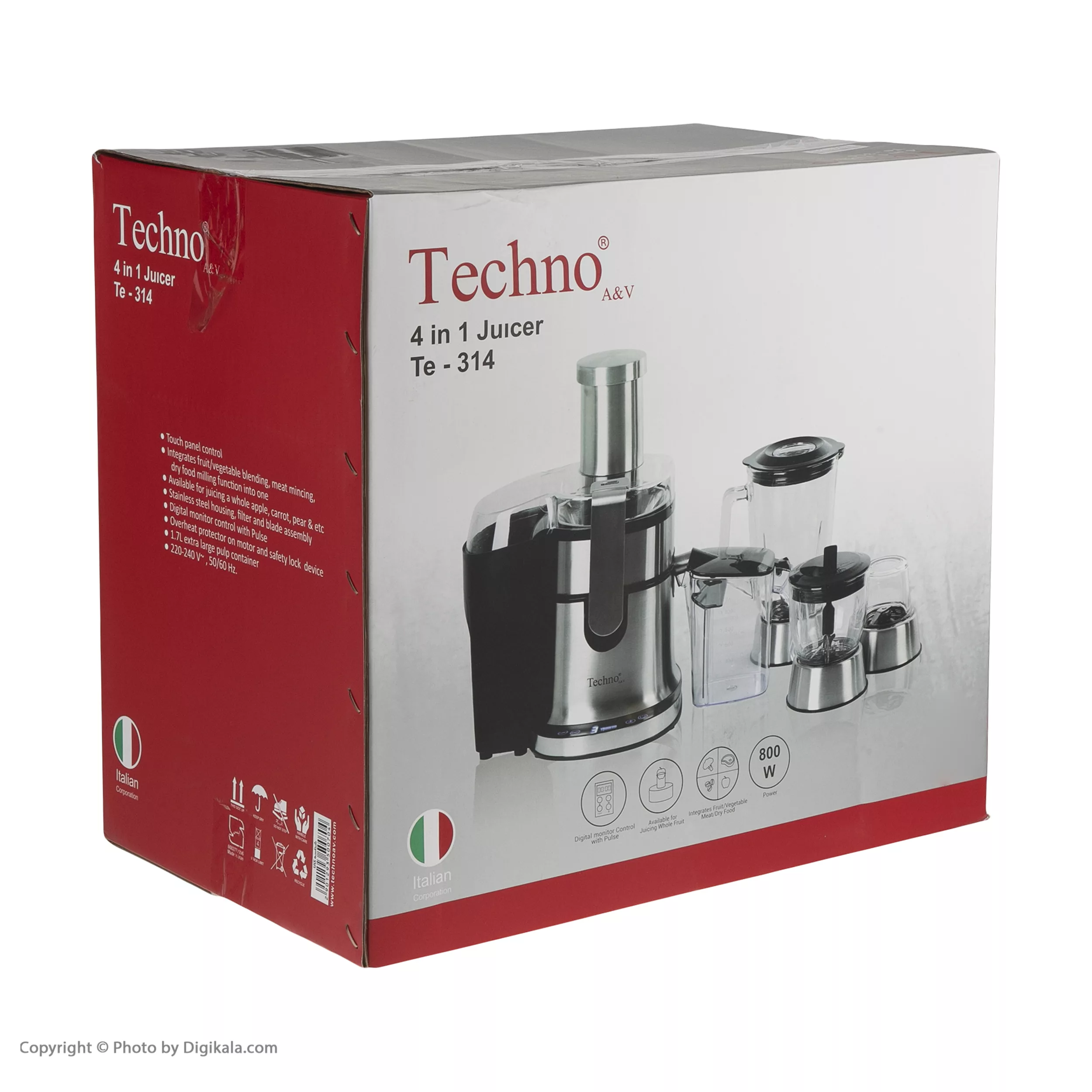 آبمیوه گیری تکنو مدل Te-314