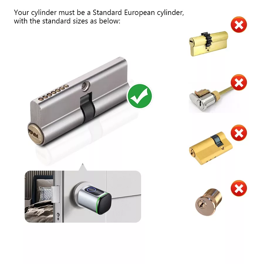 سیلندر قفل هوشمند مدل TTLock-60MM