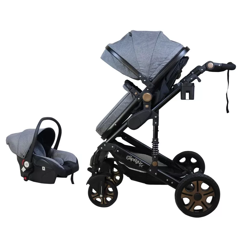 ست کالسکه و کریر اسپرینگ مدل spida black