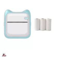 پرینتر لیبل زن ناب سل مدل پرتابل شارژی کد  BL-NAAB001111 به همراه سه عدد رول کاغذی